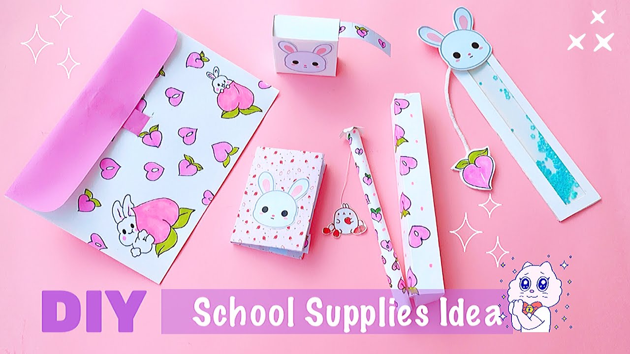 6 DIY EASY SCHOOL SUPPLIES - BACK TO SCHOOL HACKS AND CRAFTS- Diy ...