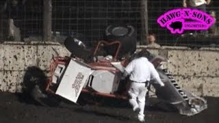 WORST Sprint Car Crash Ever - Brian Kristan Racing - IRA Wilmot Raceway Dirt Track