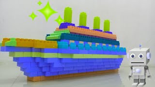Tutorial membuat KAPAL BRITANIC dari lego || kapal legendaris