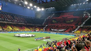 Milan vs. Inter I CHOREO CURVA SUD MILANO I Champions League anthem I semi-final May 2023