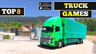 🚚Top 8 Best Truck Driving games for Mobile | Best Games For Android on 2025