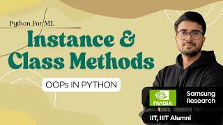 1.10.6 Instance and Class Methods | OOPs in Python | Hindi