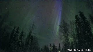 Aurora time lapse Feb 15/16 2023