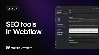 SEO tools to improve site rankings and performance — Webflow tutorial