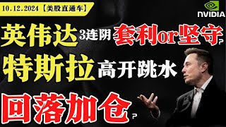 美股集体收跌，回调开始？英伟达3连阴，套利or坚守？特斯拉高开跳水，回落加仓？【美股直通车】2024.12.10 #sam谈美股 #美股分析 #tsla #nvda #特斯拉 #英伟达