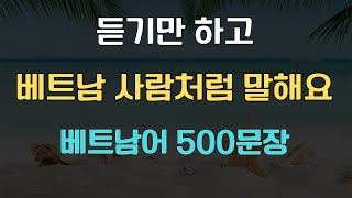 듣기만 하고 | 베트남 사람처럼 말해요 | 베트남어 500문장