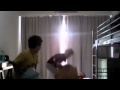 Pillow fight slow mo