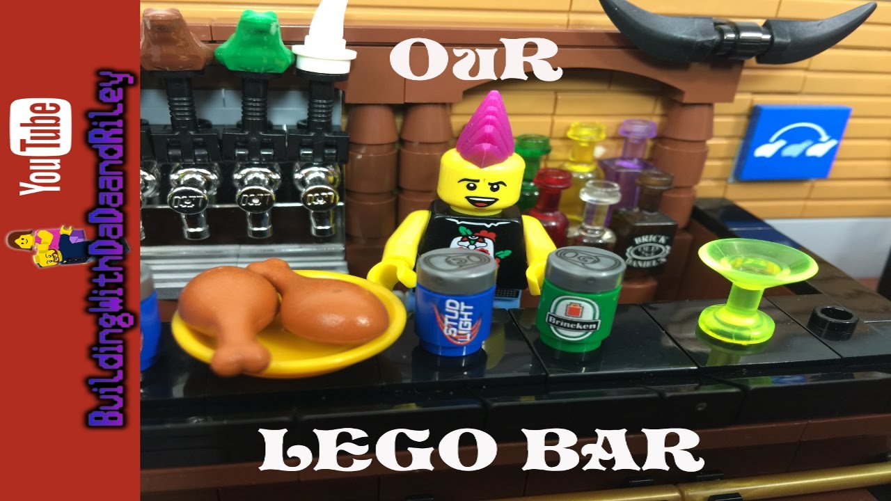 Our Custom Lego Bar Moc The Empty Mug Youtube