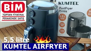 BİM 1 Eylül 2023 | Kumtel Air Fryer 5,5 Litre | Kumtel Fast Fryer Yağsız Fritöz | Kutu Açılışı