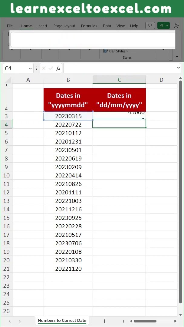 Хитрость Excel Pro: форматируйте числа в правильном формате даты в Excel с помощью функции ТЕКСТ в формуле Excel