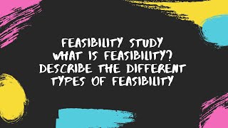 Feasibility Study and Its Types in Hindi and English