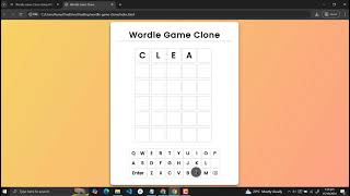 Wordle Game Clone Using HTML, CSS and JavaScript with Source Code