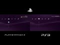 ps3 fat 2006 vs ps3 slim firmware 3.00 higher 2009 startup comparison side by side hd