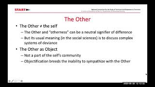 START Webinar Series: Defining Terrorism