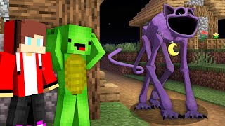 What if Scary Monster Cat vs. JJ and Mikey's Security House in MInecraft Maizen