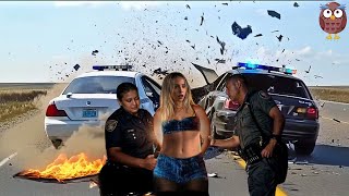 Jaw-Dropping Police Dash cam Moments So Crazy You'd Think They're Fake! #17