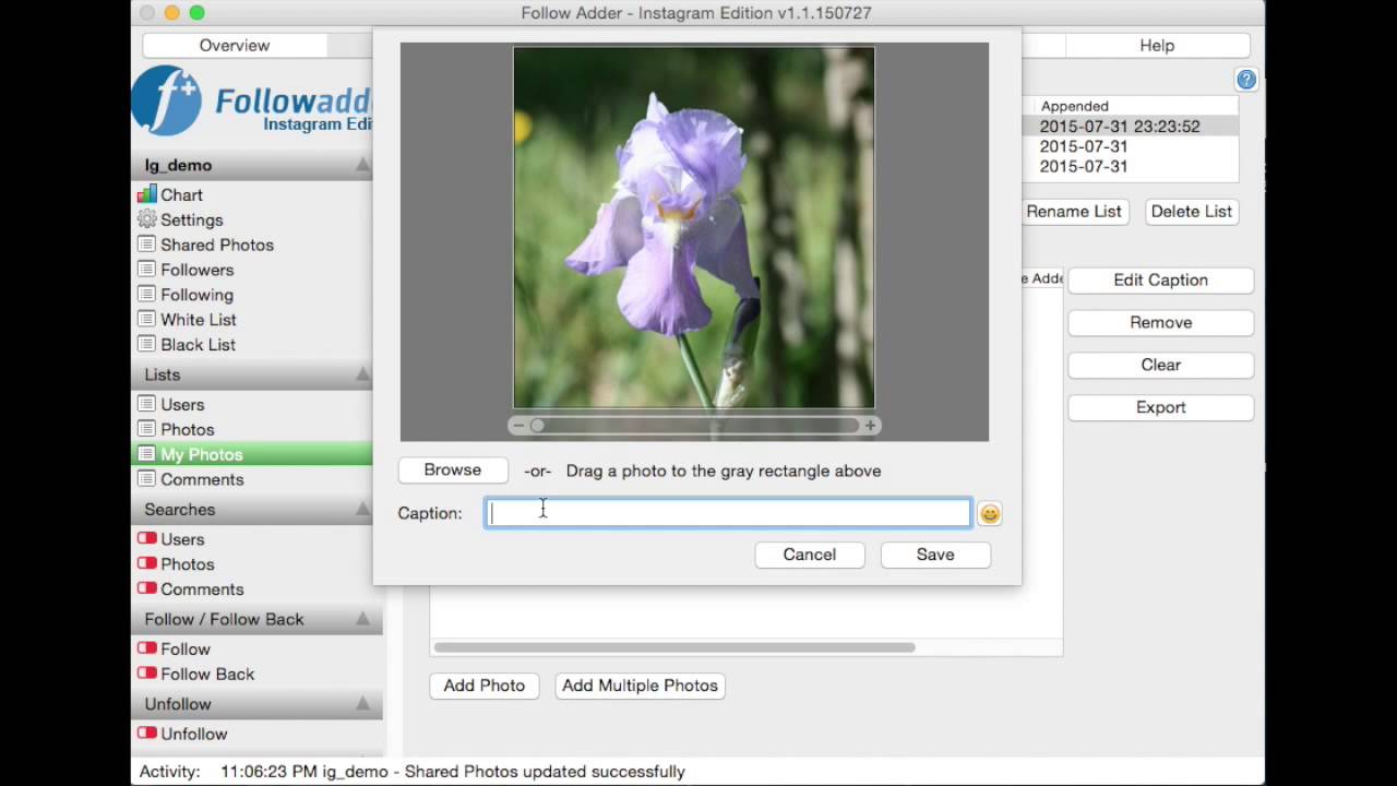 Follow Adder Instagram List Management Youtube