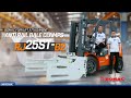 REVIEW BOMAC FORKLIFT ATTACHMENT ANTI RAIL BALE CLAMPS RJ25ST-B2 360 DEGREE !!