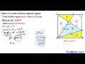 can you find area of the total yellow shaded region step by step explanation math maths