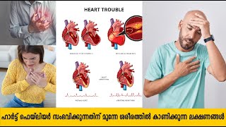 ഹാര്‍ട്ട് ഫെയിലിയര്‍ സംഭവിക്കുന്നതിന് മുന്നേ ശരീരത്തില്‍ കാണിക്കുന്ന ലക്ഷണങ്ങള്‍