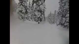 ski course A (1400m) and C(2000m) of Mt.asahidake Feb.2 2011.AVI