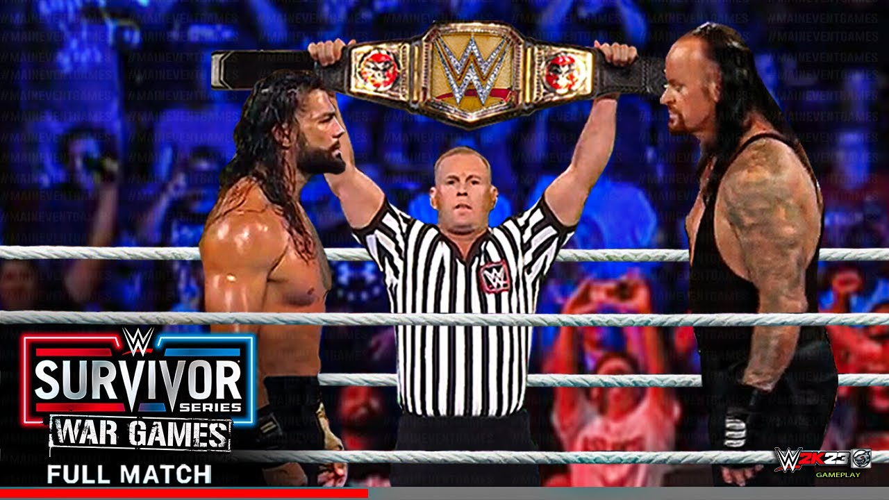 FULL MATCH — Roman Reigns Vs. The Undertaker - WWE Survivor Series 2023 ...