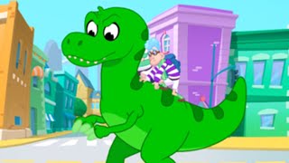 Orphle The Dinosaur! - My Magic Pet Morphle | Cartoons For Kids | Morphle's Magic Universe