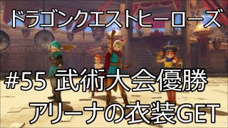 ドラゴンクエストヒーローズ　闇竜と世界樹の城　＃55 DLC　アリーナ泥棒を捕まえ武術大会で優勝その6 ダウンロード後、郵便屋で手紙をもらいカンダタを倒し大会で優勝しドラクエ4の色違いコスチューム