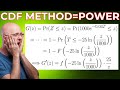 CDF METHOD is SO POWERFUL! (Find Distribution of Transformed Random Variable for Present Value)