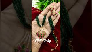 Only 749/- Beautiful green Beats with Beautiful pendant 👌 7416865997