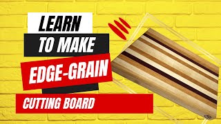 Hard Maple \u0026 Purple Heart Edge Grain Cutting Board | How To Make a Cutting Board | Christmas Gift