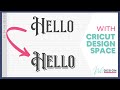 How to add a shadow to text using Cricut Design Space - 2 styles of shadows