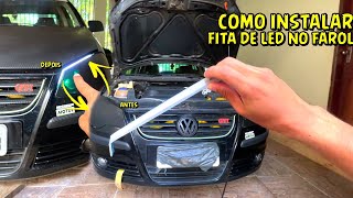 Instalando A Famosa Fita De Led No Farol #led