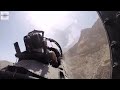 f 15 maneuvers through canyons spectacular cockpit view