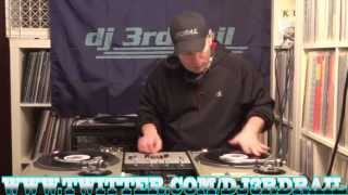 DJ3RDRAIL WNUR CHICAGO RADIO DEDICATED HIP HOP VINYL MIX SHOW 3/18/13 PT 2  NO SERATO, TRAKTOR