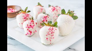 White Chocolate Covered Strawberries