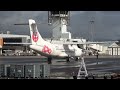 4k 雨上がりの出雲空港 atr42 600 ja01jc 到着から出発まで／izumo airport atr42 600 ja01jc from arrival to departure