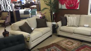 Milari 13000 Rolled Arm Nail Head Trimmed Sofa Set