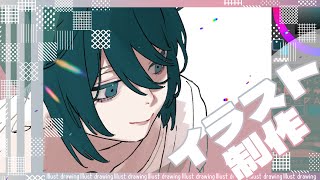 【イラスト作業】背景に向き合う日(n回目)【個人Vtuber】