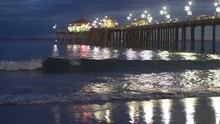 Huntington Beach, CA, Night Surf, 1/8/2017 (4K@30)