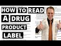 How to Read a Drug Product Label (Monograph)    [Doctor Explains]