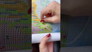 cross stitch 這樣繡針角漂亮！一粒一粒的？ 十字繡愛好者  創作靈感  刺繡