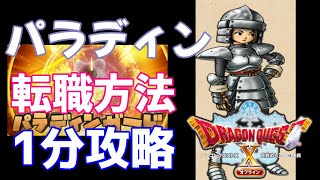 ドラゴンクエスト10 オフライン【パラディン 転職方法】一分攻略 │ ドラクエ10オフライン 上級職