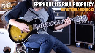 No Talking...Just Tones | Epiphone Les Paul Prophecy Olive Tiger Aged Gloss