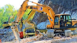 CAVE FOUND !!! Excavator Working On New Road Construction