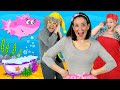 Little Sharks - Kids Song with the Baby Shark family! Kids Nursery Rhymes