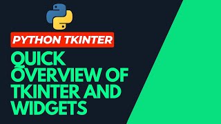 Tkinter python coding tutorial for beginner | create modern GUI using widgets