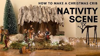 How to make Christmas crib | DIY Nativity Scene | Christmas decor | Christmas crib making ideas