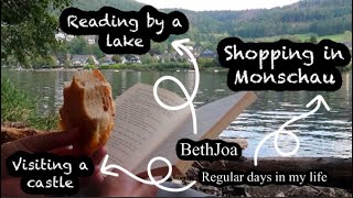 Daily vlogs, road trip to Germany - visiting a lake, shopping in Monschau, visiting a castle