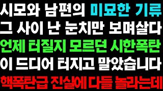 실화사연-  시모와 남편의 미묘한 기류 폭탄이 터지고야 마는데ㅣ라디오드라마ㅣ사이다사연ㅣ